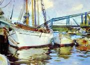 John Singer Sargent Boats at Anchor France oil painting reproduction